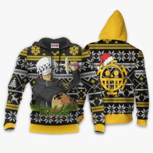 Trafalgar Law Ugly Christmas Sweater Custom One Piece Anime XS12 7