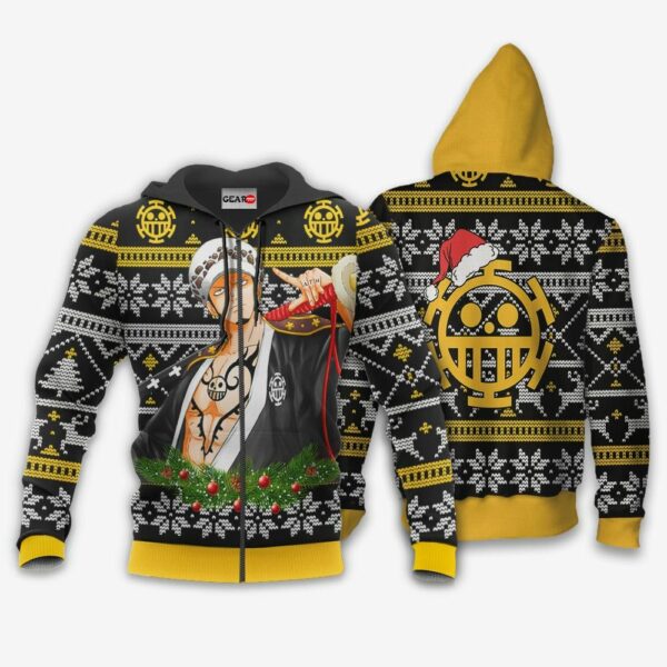 Trafalgar Law Ugly Christmas Sweater Custom Wano One Piece Anime XS12 2