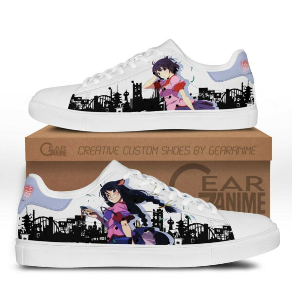 Tsubasa Hanekawa Skate Shoes Custom Anime Bakemonogatari Shoes 1