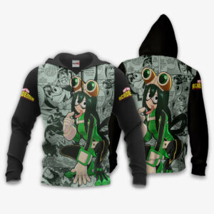 Tsuyu Asui Hoodie Custom My Hero Academia Anime Merch Clothes Manga Style 8