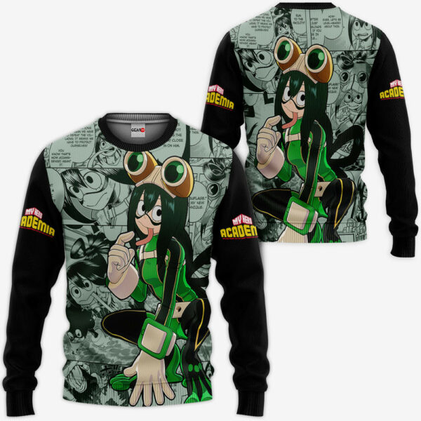 Tsuyu Asui Hoodie Custom My Hero Academia Anime Merch Clothes Manga Style 2