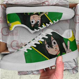 Tsuyu Asui Skate Shoes My Hero Academia Custom Anime Sneakers SK10 6