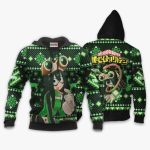 Tsuyu Asui Ugly Christmas Sweater Custom Anime My Hero Academia XS12 7