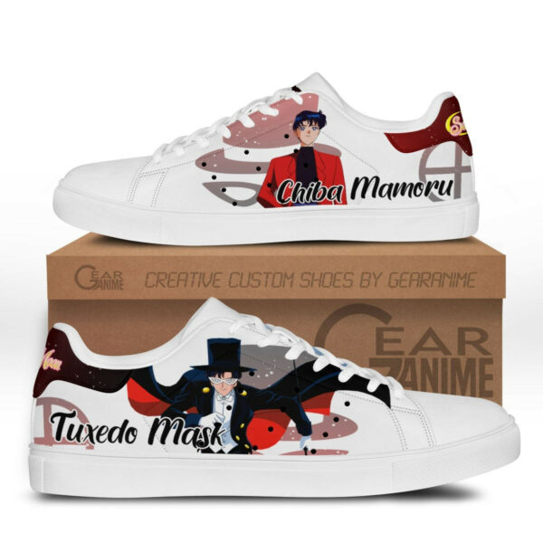 Tuxedo Mask Skate Shoes Custom Sailor Anime Sneakers 1