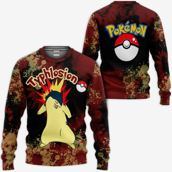 Typhlosion Hoodie Custom Pokemon Anime Merch Clothes Tie Dye Style 2