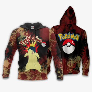 Typhlosion Hoodie Custom Pokemon Anime Merch Clothes Tie Dye Style 8