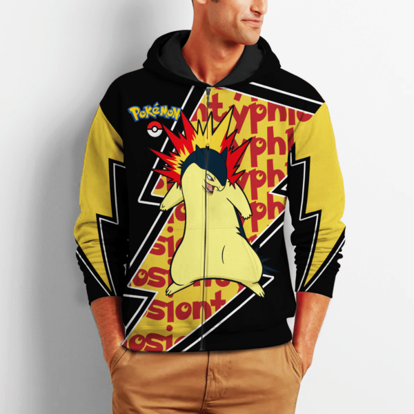 Typhlosion Zip Hoodie Pokemon Shirt SD12 2