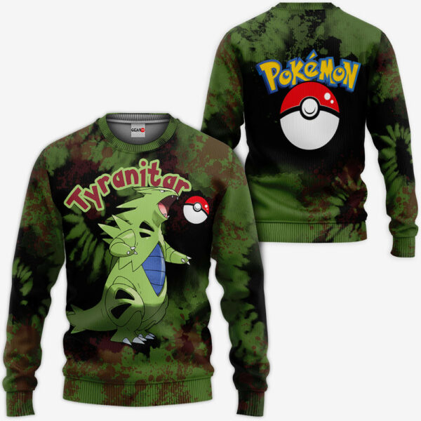 Tyranitar Hoodie Custom Pokemon Anime Merch Clothes Tie Dye Style 2