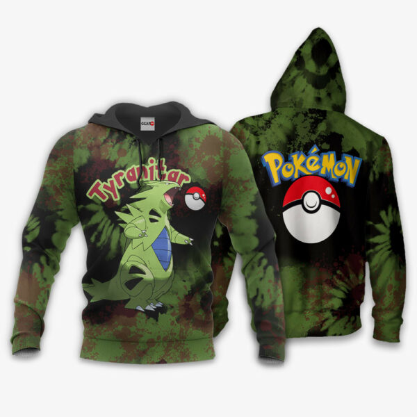 Tyranitar Hoodie Custom Pokemon Anime Merch Clothes Tie Dye Style 3