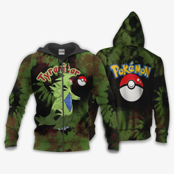 Tyranitar Hoodie Custom Pokemon Anime Merch Clothes Tie Dye Style 1