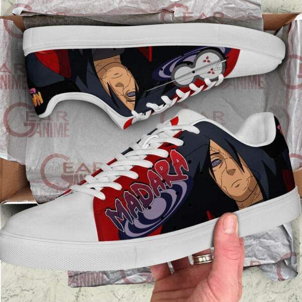 Uchiha Madara Skate Shoes Anime Custom Sneakers SK10 2