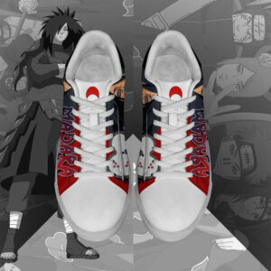 Uchiha Madara Skate Shoes Anime Custom Sneakers SK10 6