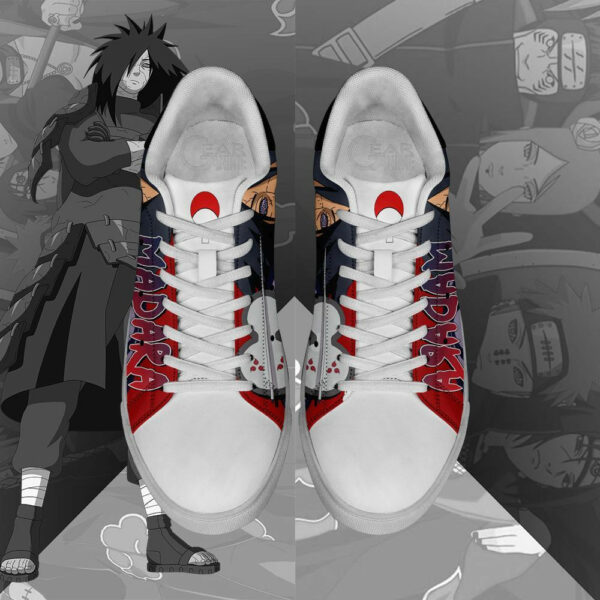 Uchiha Madara Skate Shoes Anime Custom Sneakers SK10 3