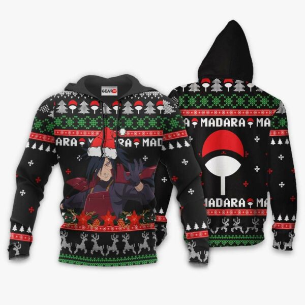 Uchiha Madara Ugly Christmas Sweater Custom Naruto Anime XS12 3