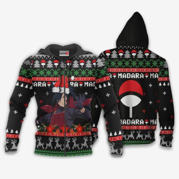 Uchiha Madara Ugly Christmas Sweater Custom Naruto Anime XS12 2