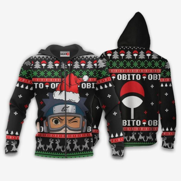 Uchiha Obito Ugly Christmas Sweater Custom Naruto Anime XS12 2
