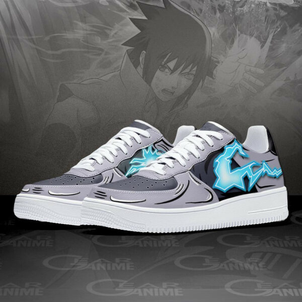 Uchiha Sasuke Air Shoes Lightning Skill Custom Naruto Anime Sneakers 2