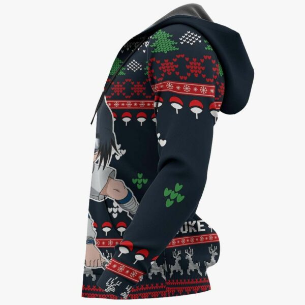 Uchiha Sasuke Christmas Sweater Custom Naruto Anime XS12 5