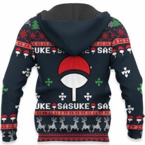 Uchiha Sasuke Christmas Sweater Custom Naruto Anime XS12 8