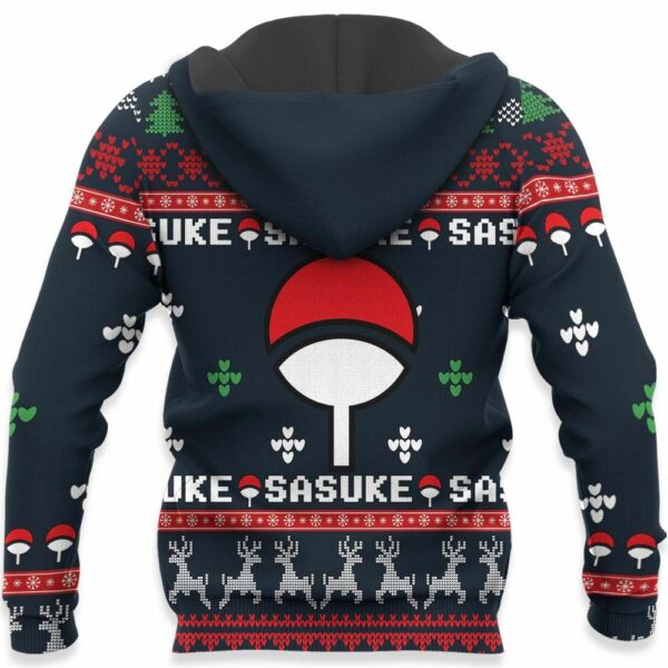 Uchiha Sasuke Christmas Sweater Custom Naruto Anime XS12 4