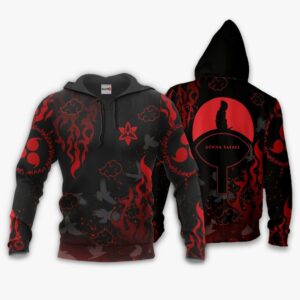 Uchiha Sasuke Hoodie Custom Symbols Naruto Anime Merch Clothes 8