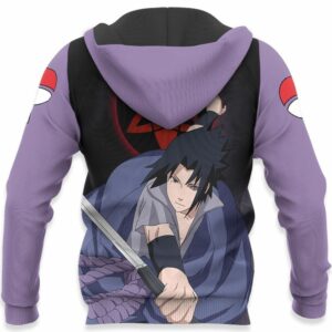 Uchiha Sasuke Hoodie Shirt Sharingan Eyes Anime Zip Jacket 10