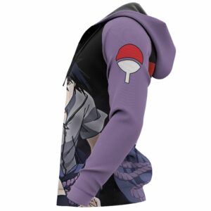 Uchiha Sasuke Hoodie Shirt Sharingan Eyes Anime Zip Jacket 11