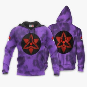 Uchiha Sasuke Sharingan Mangekyo Eyes Hoodie Custom Anime Naruto Merch 8