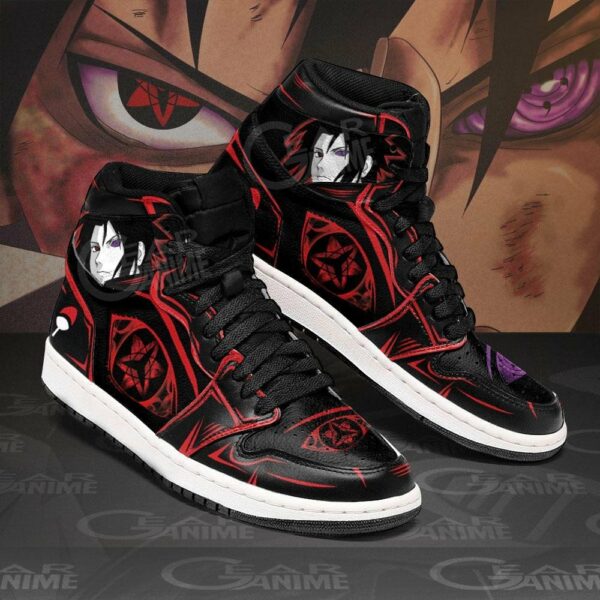 Uchiha Sasuke Shoes Eternal Mangekyou & Rinne Sharingan Anime Sneakers 2