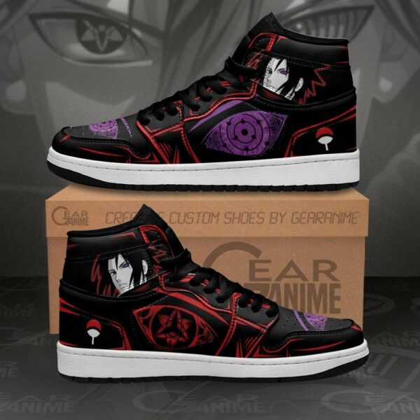 Uchiha Sasuke Shoes Eternal Mangekyou & Rinne Sharingan Anime Sneakers 1