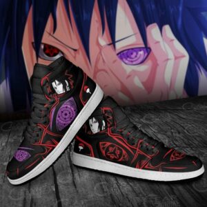 Uchiha Sasuke Shoes Eternal Mangekyou & Rinne Sharingan Anime Sneakers 7