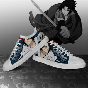 Uchiha Sasuke Skate Shoes Anime Custom Sneakers SK10 7