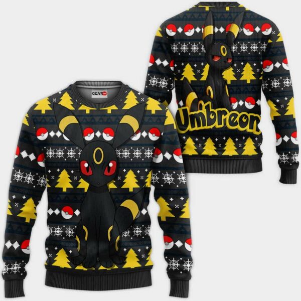 Umbreon Ugly Christmas Sweater Custom Anime Pokemon XS12 1