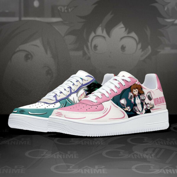Uraraka and Deku Air Shoes Custom Anime My Hero Academia Sneakers 3
