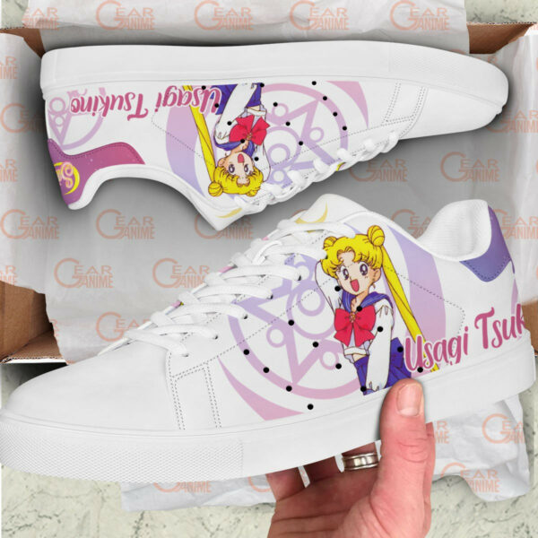 Usagi Tsukino Sailor Skate Shoes Custom Sailor Anime Sneakers 2