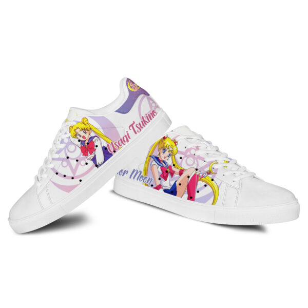 Usagi Tsukino Sailor Skate Shoes Custom Sailor Anime Sneakers 3