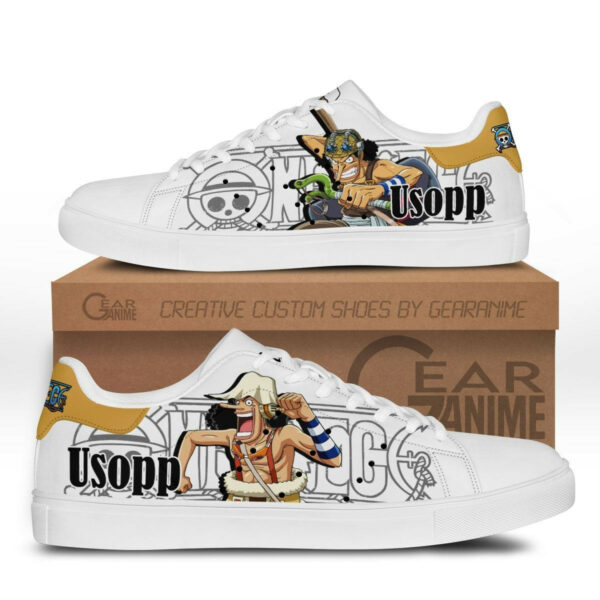 Usopp Skate Shoes Custom Anime One Piece Shoes 1