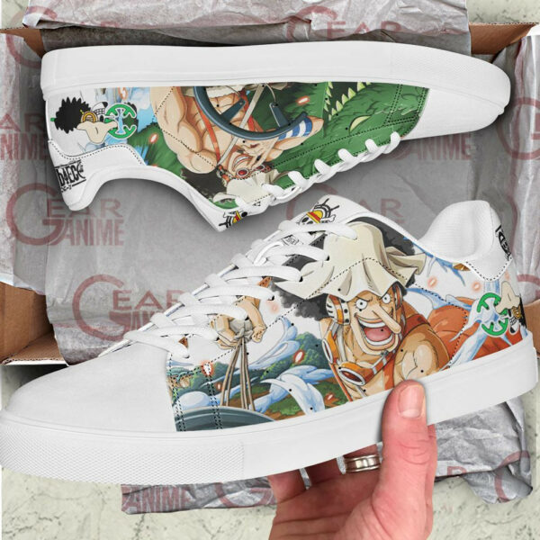 Usopp Skate Shoes One Piece Custom Anime Sneakers 2