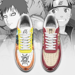 Uzumaki and Gaara Air Shoes Custom Jutsu Anime Sneakers 6