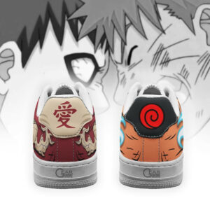 Uzumaki and Gaara Air Shoes Custom Jutsu Anime Sneakers 7