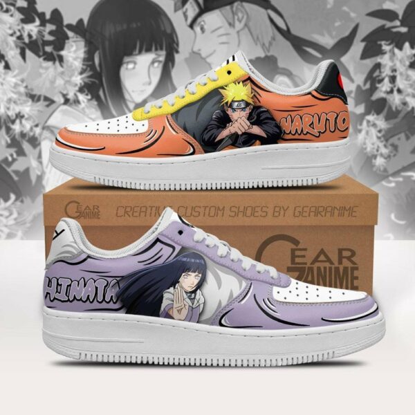 Uzumaki and Hinata Air Shoes Custom Anime Sneakers 1