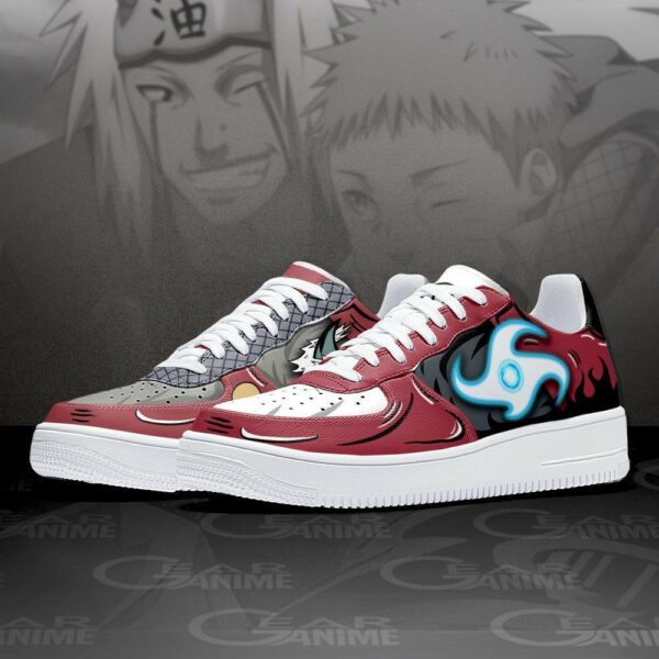 Uzumaki and Jiraiya Air Shoes Custom Jutsu Naruto Anime Sneakers 2