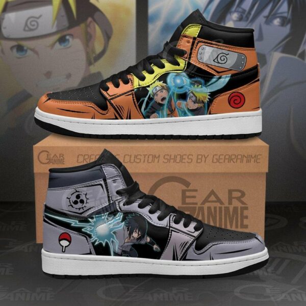 Uzumaki and Sasuke Shoes Power Custom Anime Sneakers 1