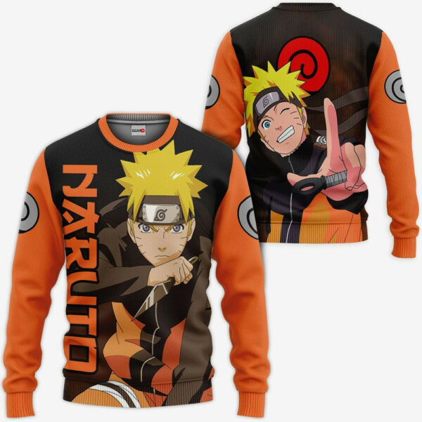 Uzumaki Naruto Hoodie Custom Symbol and Characters Naruto Anime Shirts 2