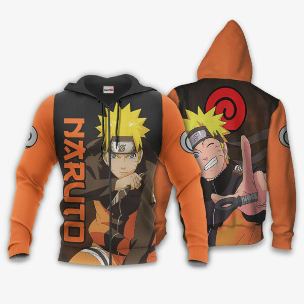 Uzumaki Naruto Hoodie Custom Symbol and Characters Naruto Anime Shirts 1