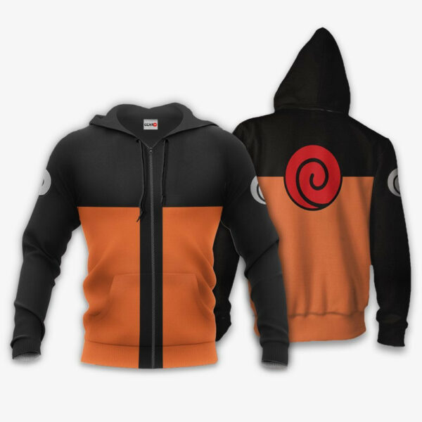 Uzumaki Naruto Uniform Hoodie Jacket Custom Naruto Anime Shirts 2