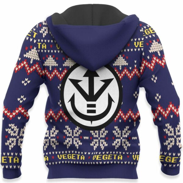 Vegeta Blue Christmas Sweater Custom Anime Dragon Ball XS12 4