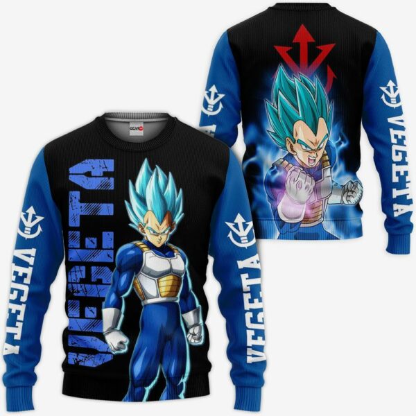 Vegeta Blue Hoodie Anime Dragon Ball Jacket Fan Gifts Idea 2