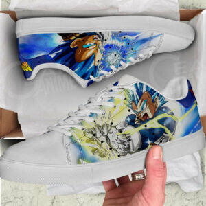 Vegeta Blue Skate Shoes Dragon Ball Custom Anime Sneakers 5