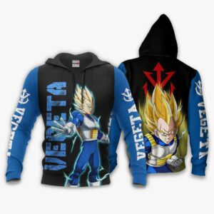 Vegeta Super Saiyan Hoodie Dragon Ball Anime Zip Jacket 8